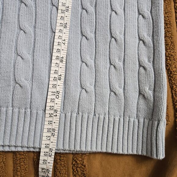 Chaps Womens Fisherman Preppy Classic Heritage Cable Knit Turtleneck Sweater M - Picture 10 of 10